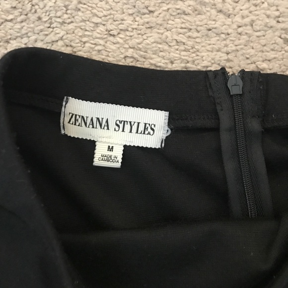 BLACK SKATER SKIRT - Picture 2 of 2